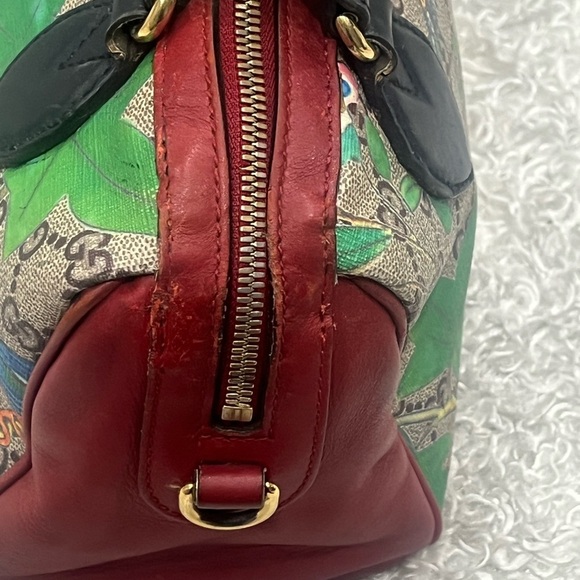 Gucci Multicolor GG Blooms Supreme Canvas and Leather Boston Bag - Picture 4 of 16
